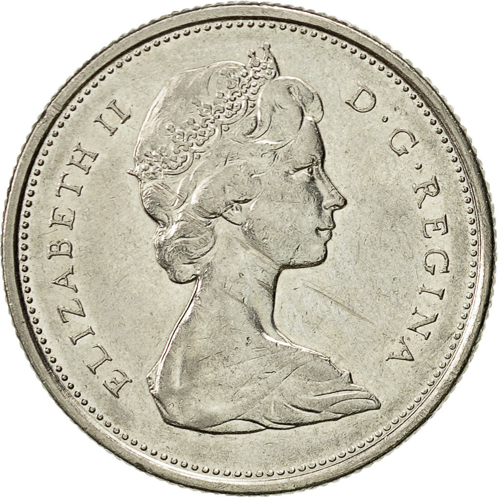 Coin, Canada, Elizabeth II, 25 Cents, 1977, Royal Canadian Mint, Ottawa