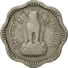 INDIA-REPUBLIC, 10 Naye Paise, 1961, EF(40-45), Copper-nickel, KM:24.2
