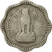 INDIA-REPUBLIC, 10 Naye Paise, 1961, EF(40-45), Copper-nickel, KM:24.2