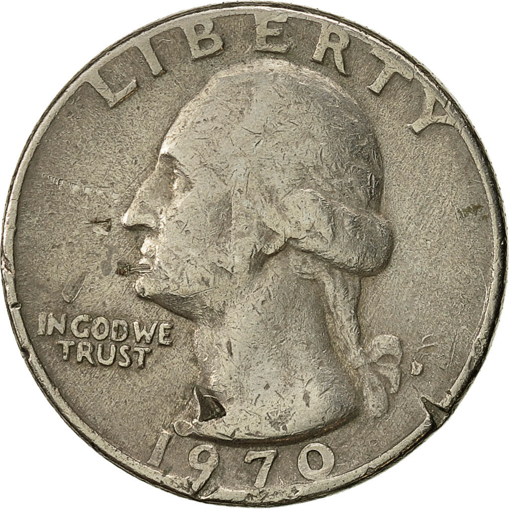 Munten, Verenigde Staten, Washington Quarter, Quarter, 1970, U.S. Mint, Denver