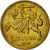 Moneda, Lituania, 20 Centu, 1999, MBC+, Níquel - latón, KM:107