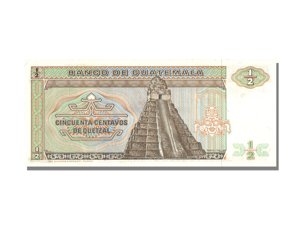Guatemala, 1/2 Quetzal, 1988, KM #65, 1988-01-06, UNC(65-70), A