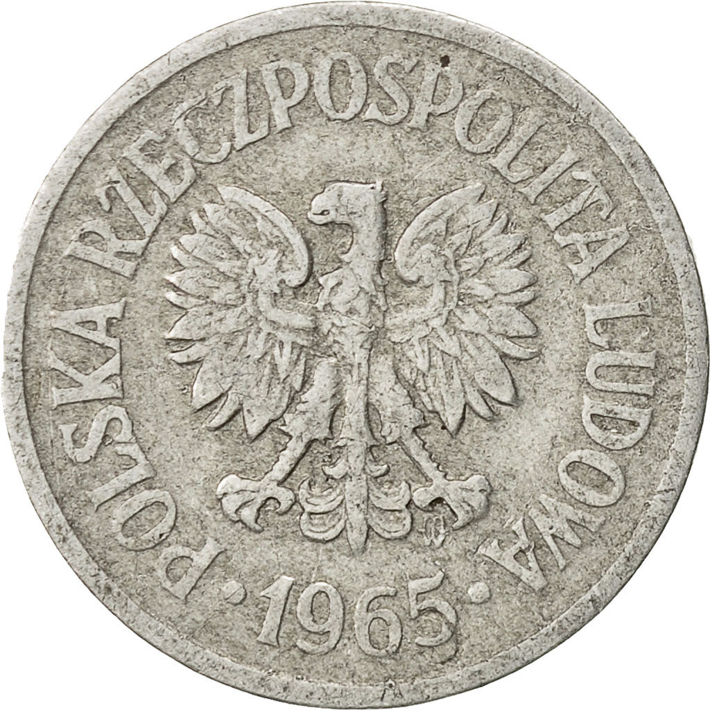 Monnaie, Pologne, 10 Groszy, 1965, Warsaw, TTB, Aluminium, KM:AA47