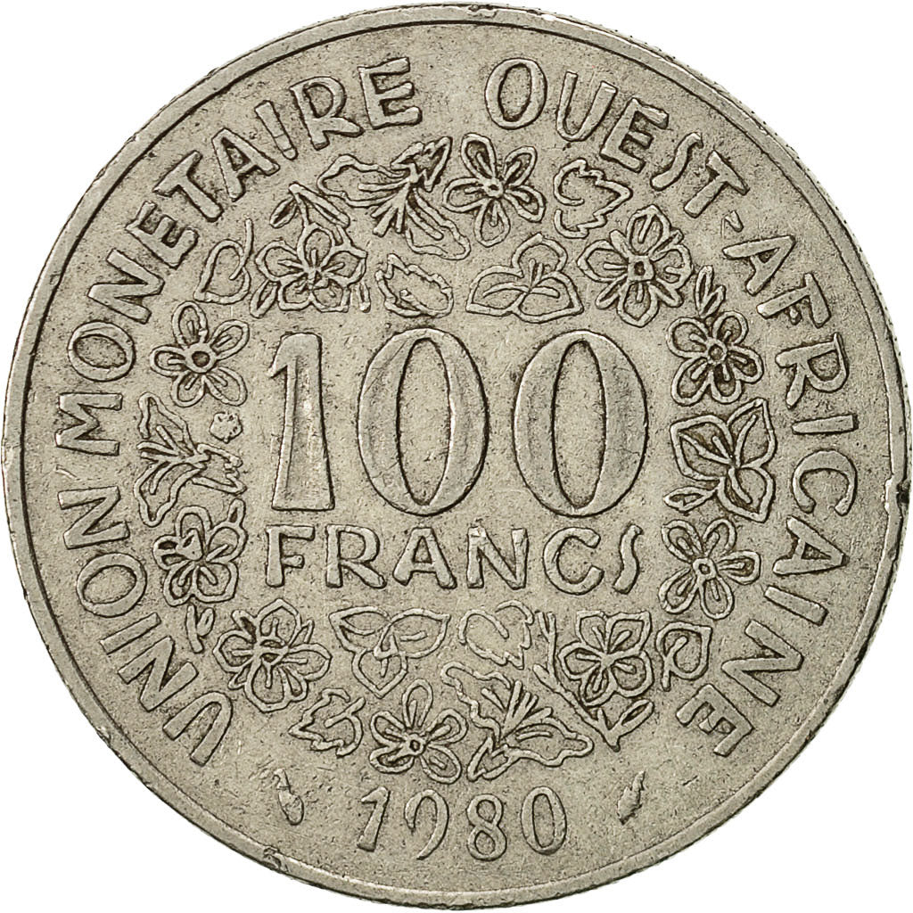 Monnaie, West African States, 100 Francs, 1980, TB+, Nickel, KM:4