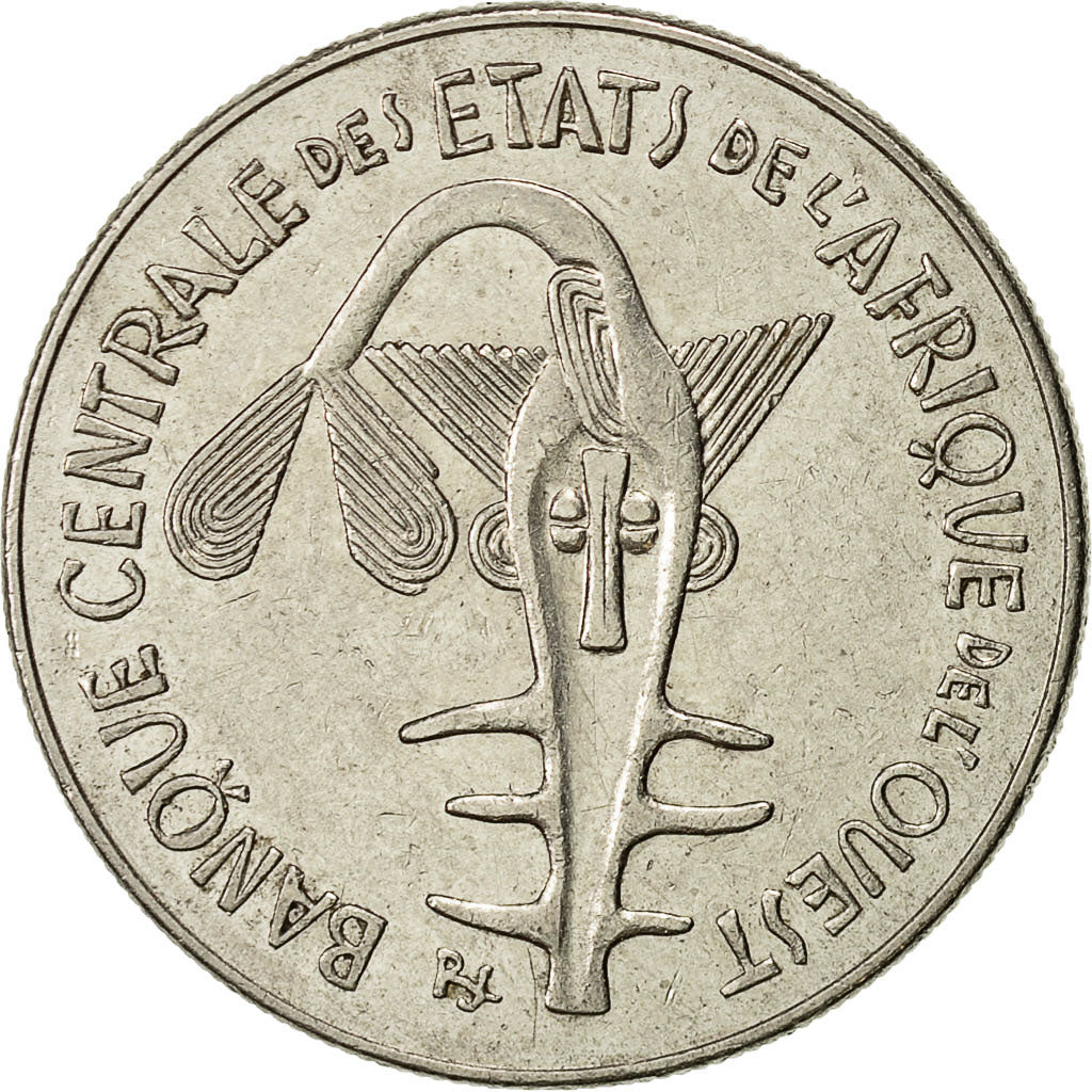 Coin, West African States, 100 Francs, 1981, EF(40-45), Nickel, KM:4
