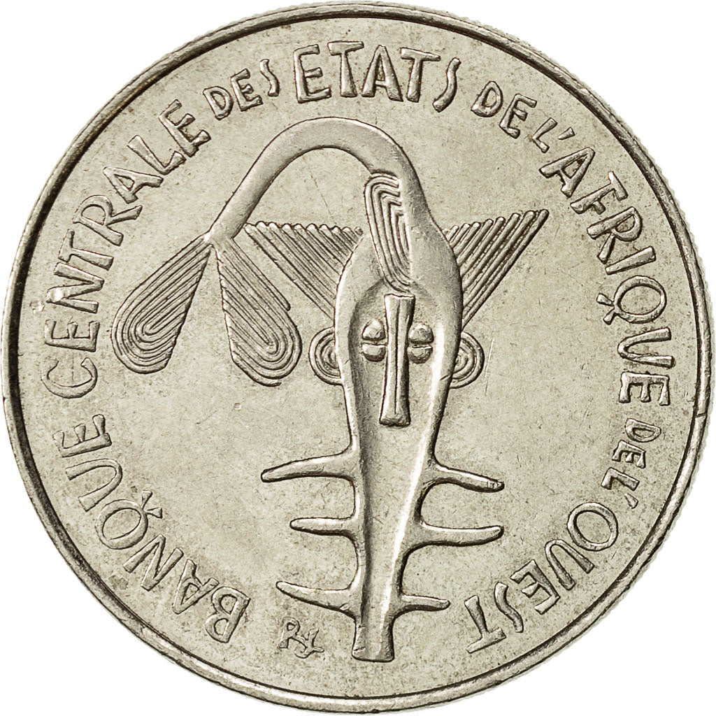 Moneta, Stati dell'Africa occidentale, 100 Francs, 1975, BB+, Nichel, KM:4