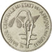 Moneta, Stati dell'Africa occidentale, 100 Francs, 1975, BB+, Nichel, KM:4