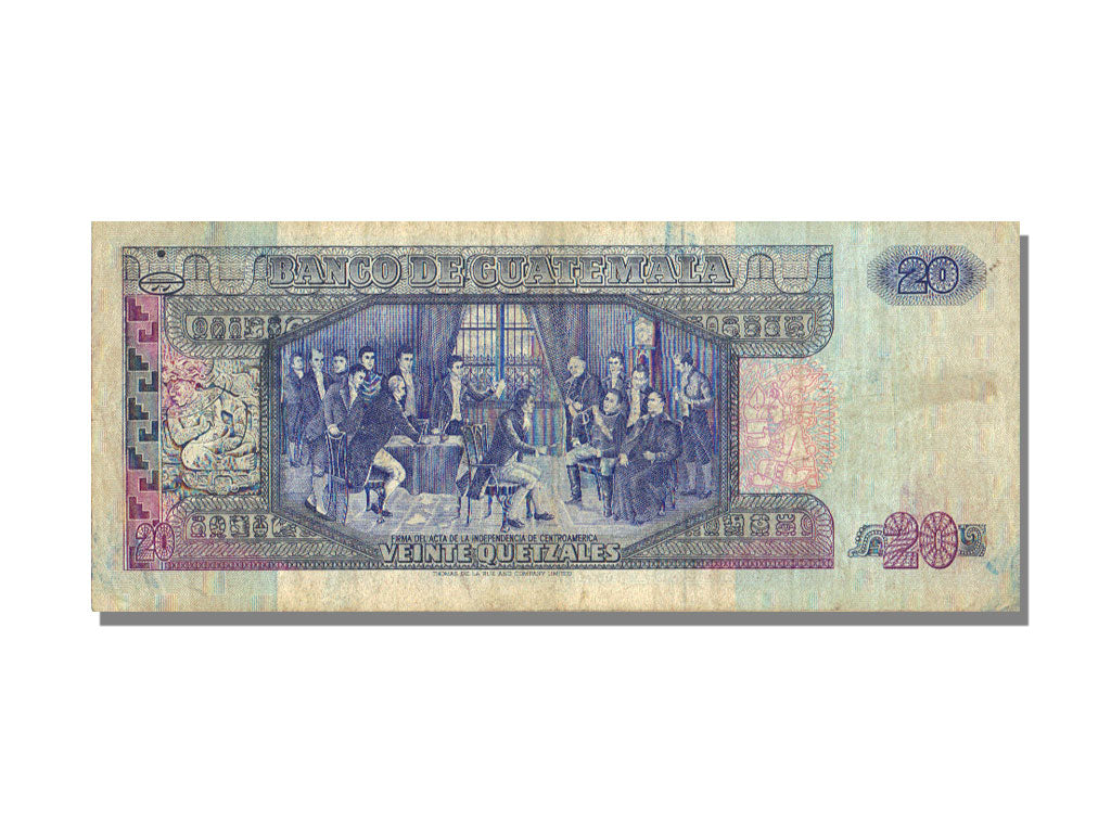 Guatemala, 20 Quetzales, 1992, 1992-01-22, AU(50-53), FB