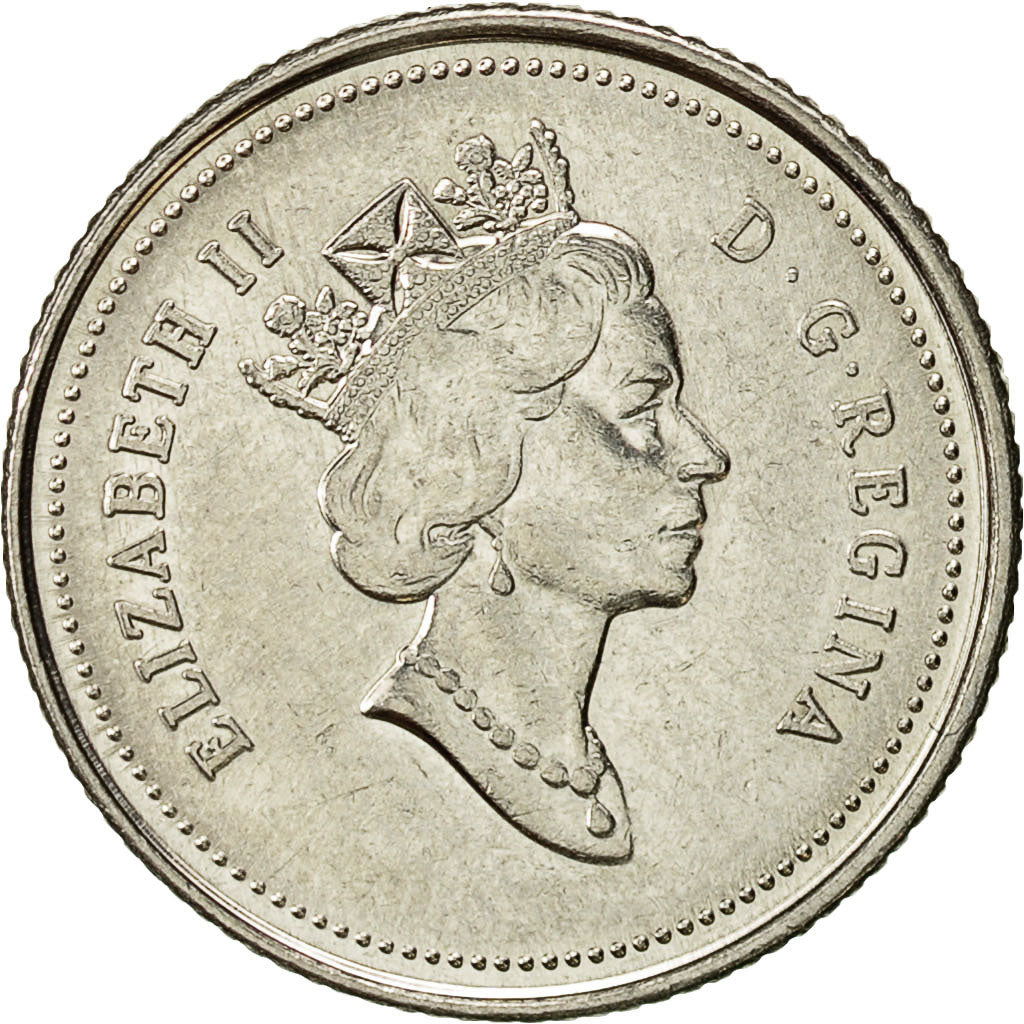 Coin, Canada, Elizabeth II, 10 Cents, 1990, Royal Canadian Mint, Ottawa