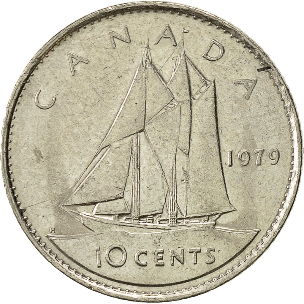 Coin, Canada, Elizabeth II, 10 Cents, 1979, Royal Canadian Mint, Ottawa
