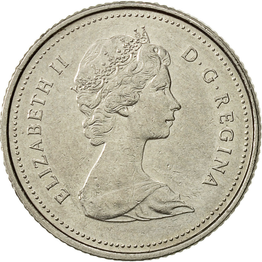 Coin, Canada, Elizabeth II, 10 Cents, 1980, Royal Canadian Mint, Ottawa