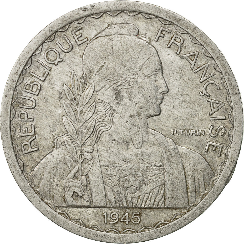Monnaie, FRENCH INDO-CHINA, 20 Cents, 1945, Paris, TTB, Aluminium, KM:29.1