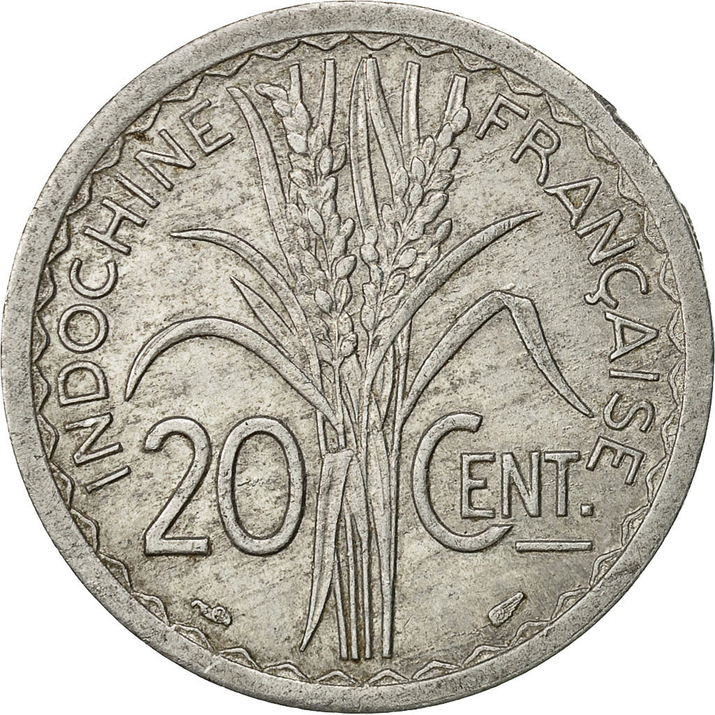 Monnaie, FRENCH INDO-CHINA, 20 Cents, 1945, Paris, TTB, Aluminium, KM:29.1