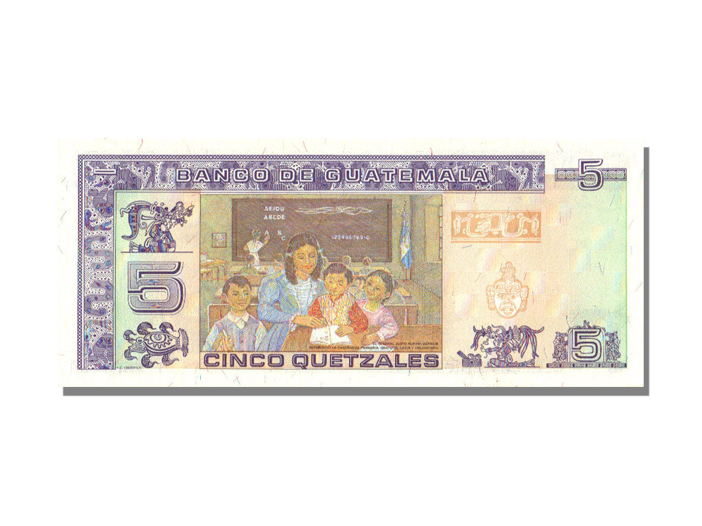 Guatemala, 5 Quetzales, 1992, KM #81, 1992-07-16, UNC(65-70), D
