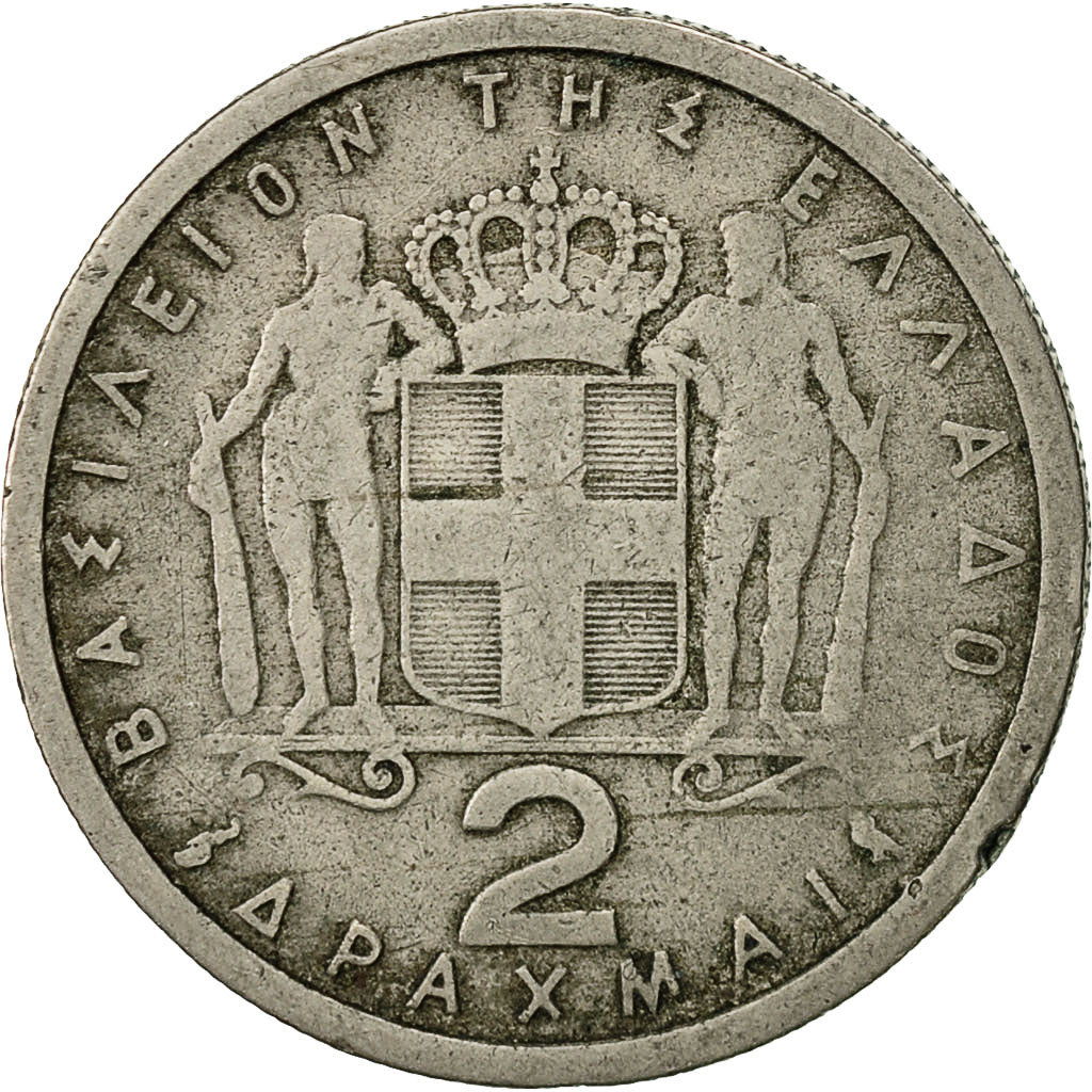 Munten, Griekenland, Paul I, 2 Drachmai, 1959, ZF, Copper-nickel, KM:82