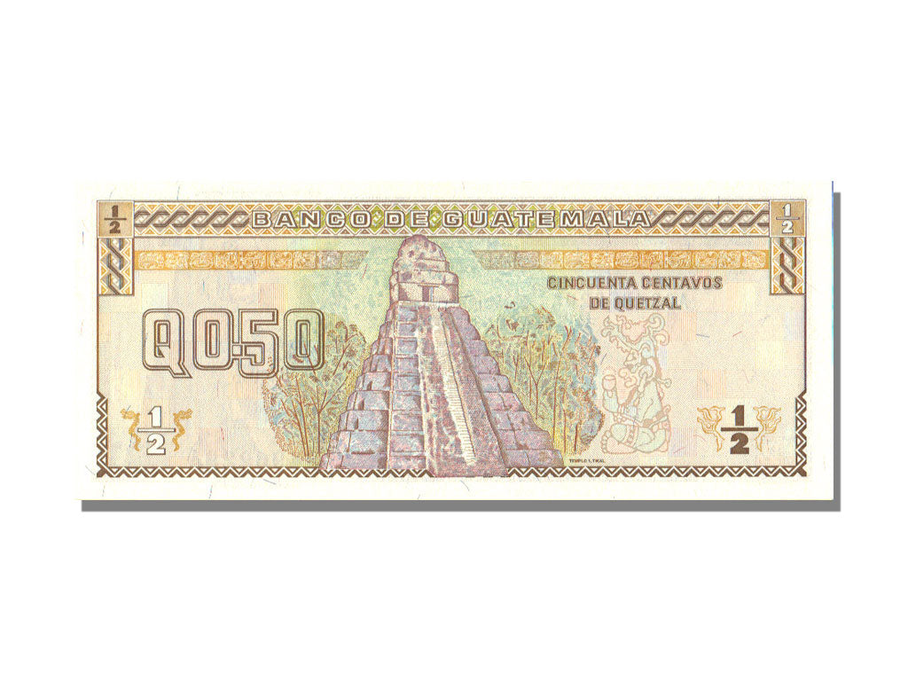 Guatemala, ½ Quetzal, 1996, 1996-08-28, UNC(65-70), A