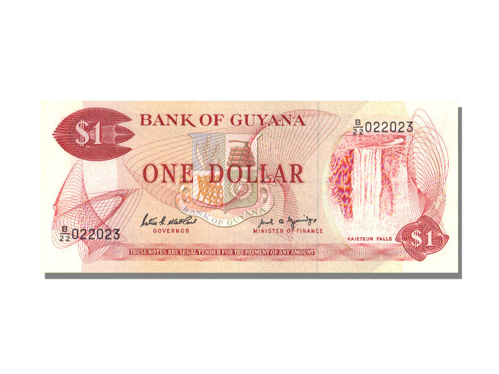 Guyana, 1 Dollar, KM #21e, UNC(65-70), B/22
