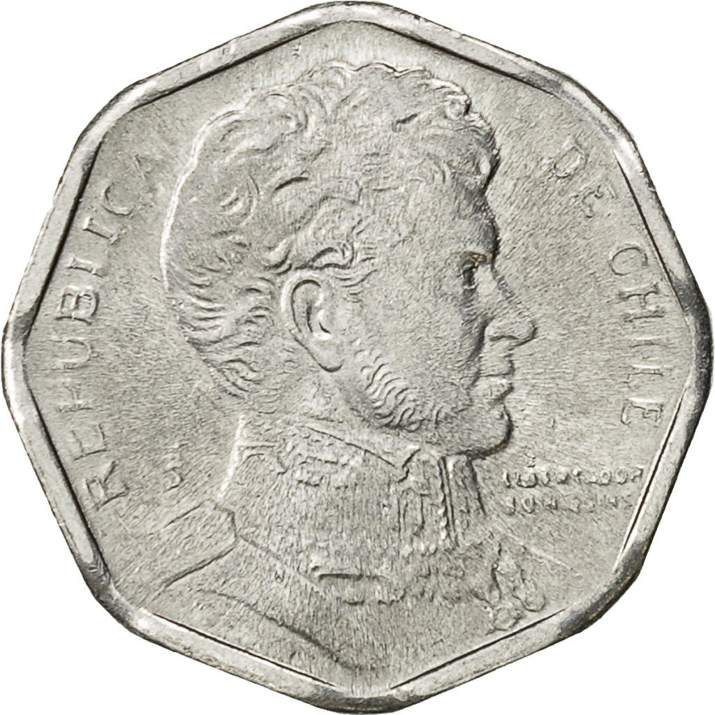 Coin, Chile, Peso, 1992, Santiago, AU(55-58), Aluminum, KM:231