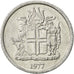 Moneta, Islandia, Krona, 1977, AU(55-58), Aluminium, KM:23