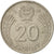 Moneta, Węgry, 20 Forint, 1986, EF(40-45), Miedź-Nikiel, KM:630