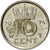 Moneda, Países Bajos, Juliana, 10 Cents, 1974, MBC, Níquel, KM:182