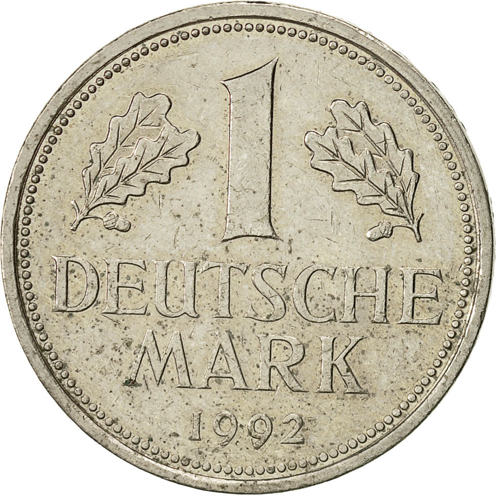 Moneda, ALEMANIA - REPÚBLICA FEDERAL, Mark, 1992, Munich, MBC, Cobre - níquel