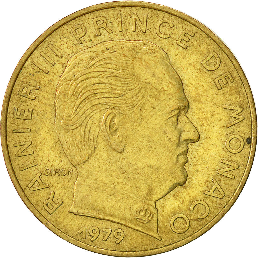 Coin, Monaco, Rainier III, 20 Centimes, 1979, EF(40-45), Aluminum-Bronze, KM:143