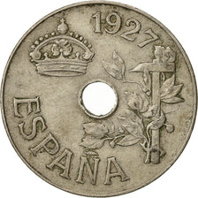 Monnaie, Espagne, Alfonso XIII, 25 Centimos, 1927, TTB, Copper-nickel, KM:742