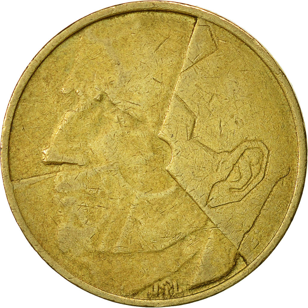 Coin, Belgium, 5 Francs, 5 Frank, 1987, EF(40-45), Brass Or Aluminum-Bronze