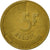 Moneta, Belgia, 5 Francs, 5 Frank, 1986, VF(30-35), Mosiądz lub