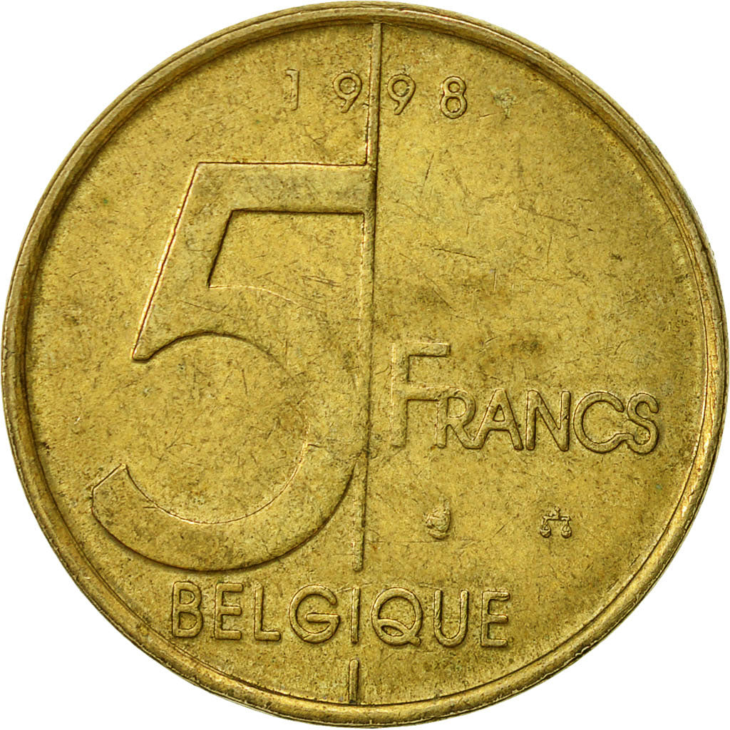 Monnaie, Belgique, Albert II, 5 Francs, 5 Frank, 1998, Bruxelles, TTB