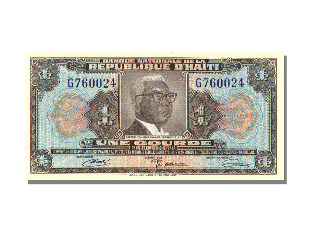 Haiti, 1 Gourde, 1919, UNC(65-70)