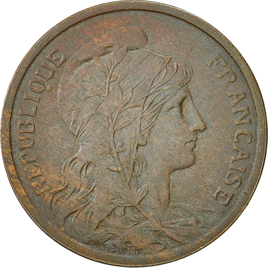 Coin, France, Dupuis, 2 Centimes, 1904, Paris, EF(40-45), Bronze, KM:841