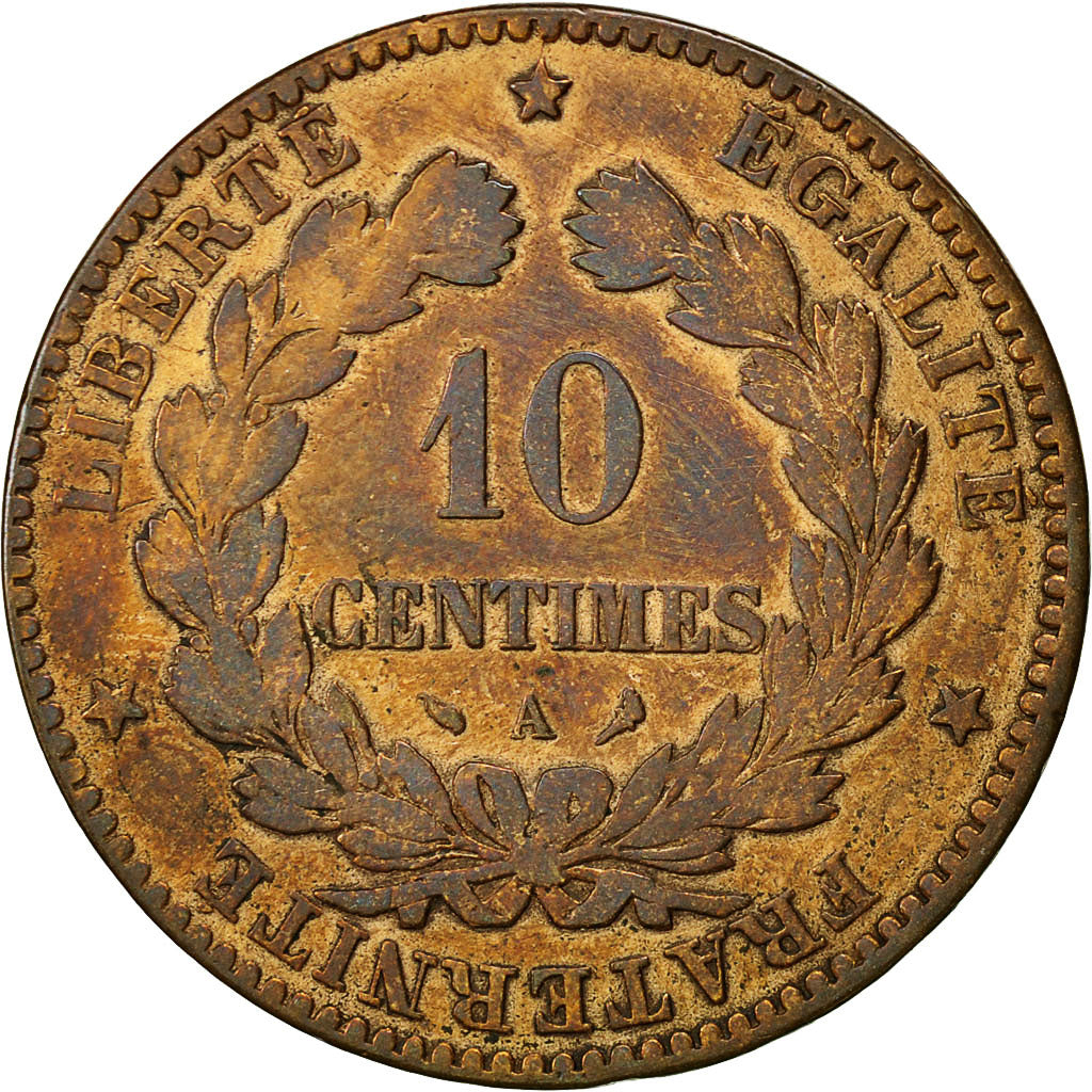 Munten, Frankrijk, Dupuis, 10 Centimes, 1898, Paris, FR+, Bronze, KM:843