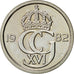 Coin, Sweden, Carl XVI Gustaf, 25 Öre, 1982, AU(55-58), Copper-nickel, KM:851