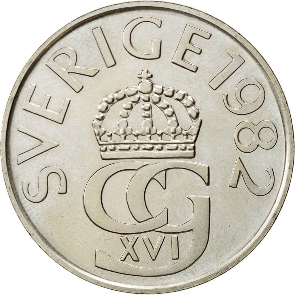 Monnaie, Suède, Carl XVI Gustaf, 5 Kronor, 1982, SUP, Copper-nickel, KM:853