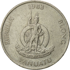 Moneta, Vanuatu, 20 Vatu, 1983, British Royal Mint, BB, Rame-nichel, KM:7