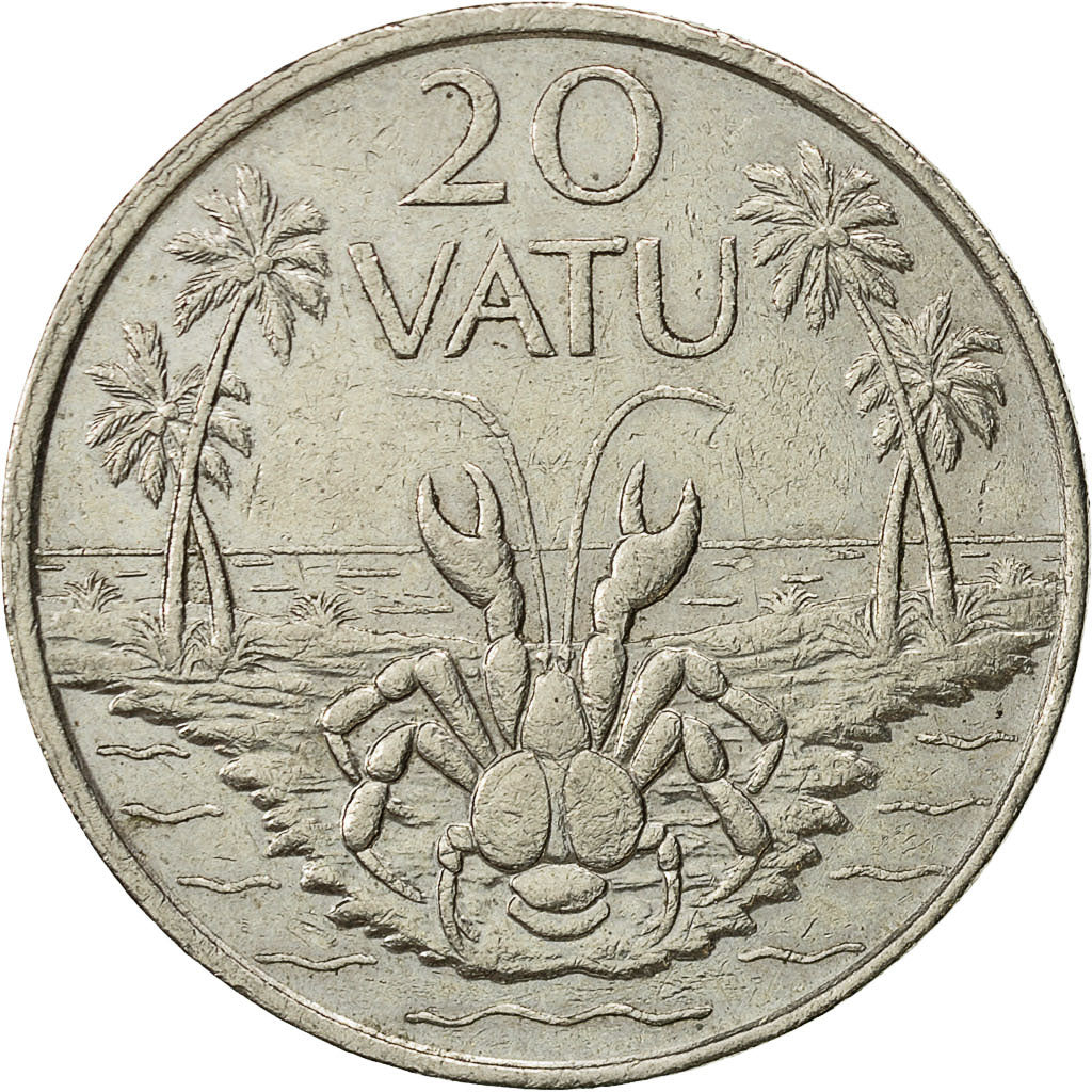 Moneta, Vanuatu, 20 Vatu, 1983, British Royal Mint, BB, Rame-nichel, KM:7