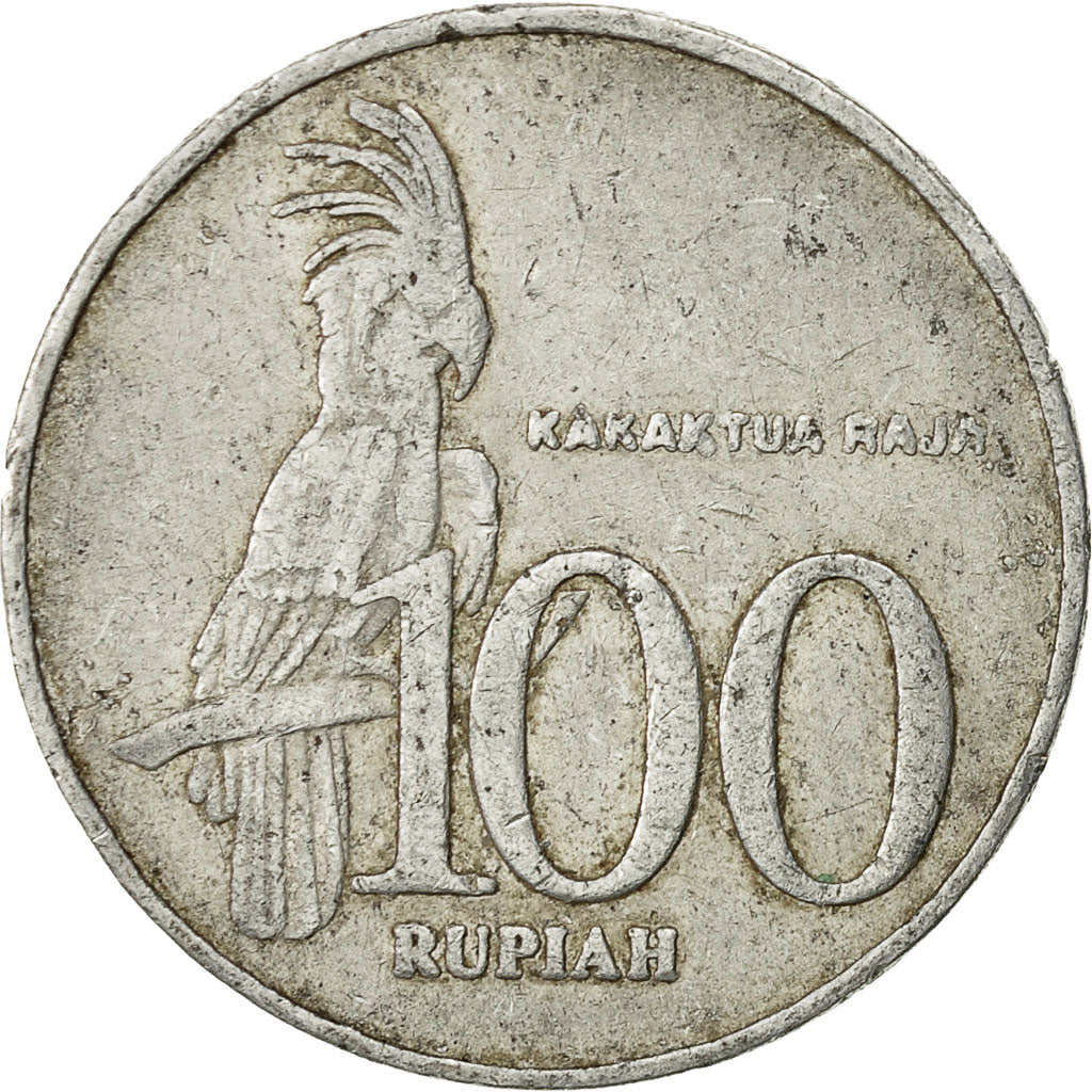 Moneda, Indonesia, 100 Rupiah, 2001, BC+, Aluminio, KM:61
