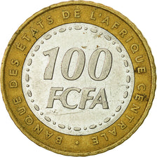 Coin, Central African States, 100 Francs, 2006, Paris, EF(40-45), Bi-Metallic