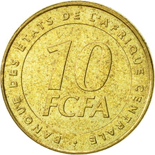 Moneta, Stati dell’Africa centrale, 10 Francs, 2006, Paris, BB+, Ottone, KM:19