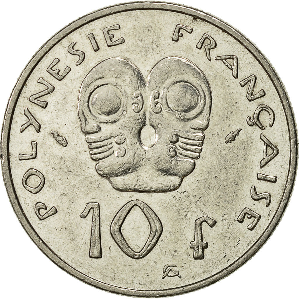 Coin, French Polynesia, 10 Francs, 1991, Paris, AU(50-53), Nickel, KM:8