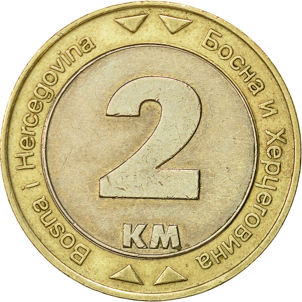Munten, BOSNIË-HERZEGOVINA, 2 Konvertible Marka, 2000, British Royal Mint, ZF