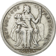 New Caledonia, Franc, 1971, Paris, AU(50-53), Aluminum, KM:8
