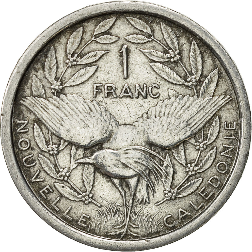New Caledonia, Franc, 1971, Paris, AU(50-53), Aluminum, KM:8