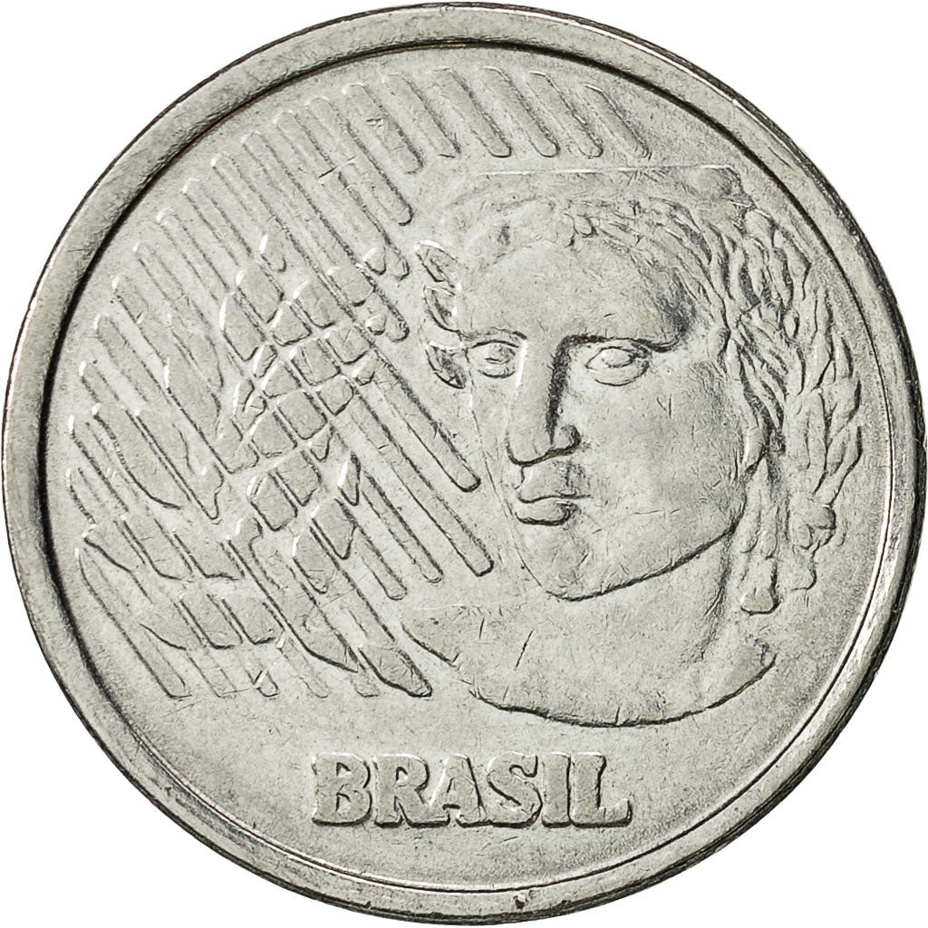 Monnaie, Brésil, 50 Centavos, 1994, SUP, Stainless Steel, KM:635