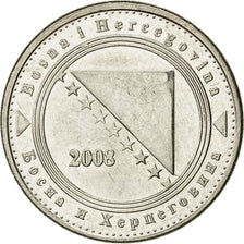BOSNIA-HERZEGOVINA, 5 Feninga, 2008, British Royal Mint, AU(55-58), Nickel