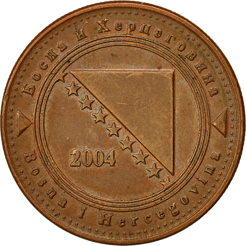 Coin, BOSNIA-HERZEGOVINA, 20 Feninga, 2004, EF(40-45), Copper Plated Steel
