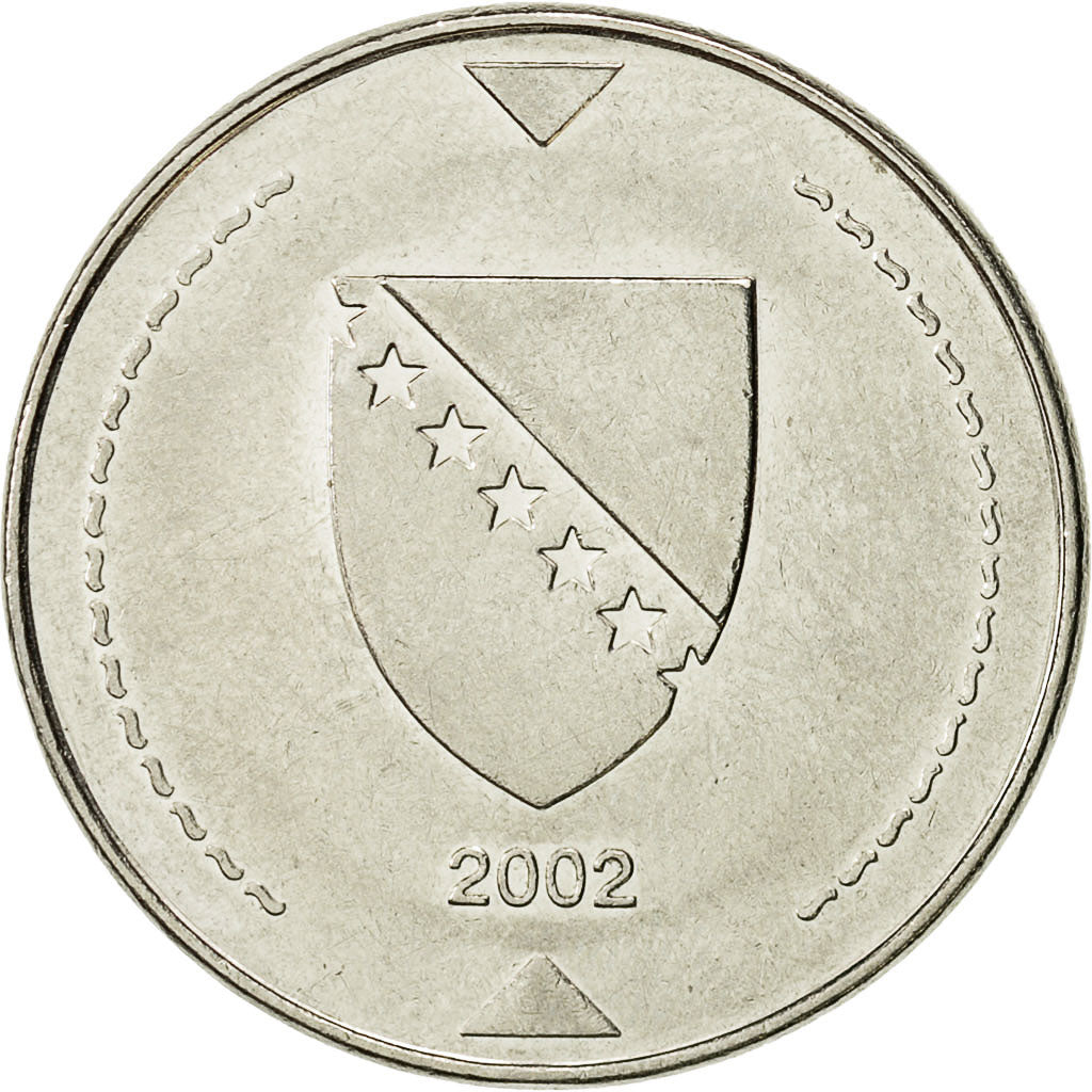 Moneta, BOSNIA-ERZEGOVINA, Konvertible Marka, 2002, British Royal Mint, BB+