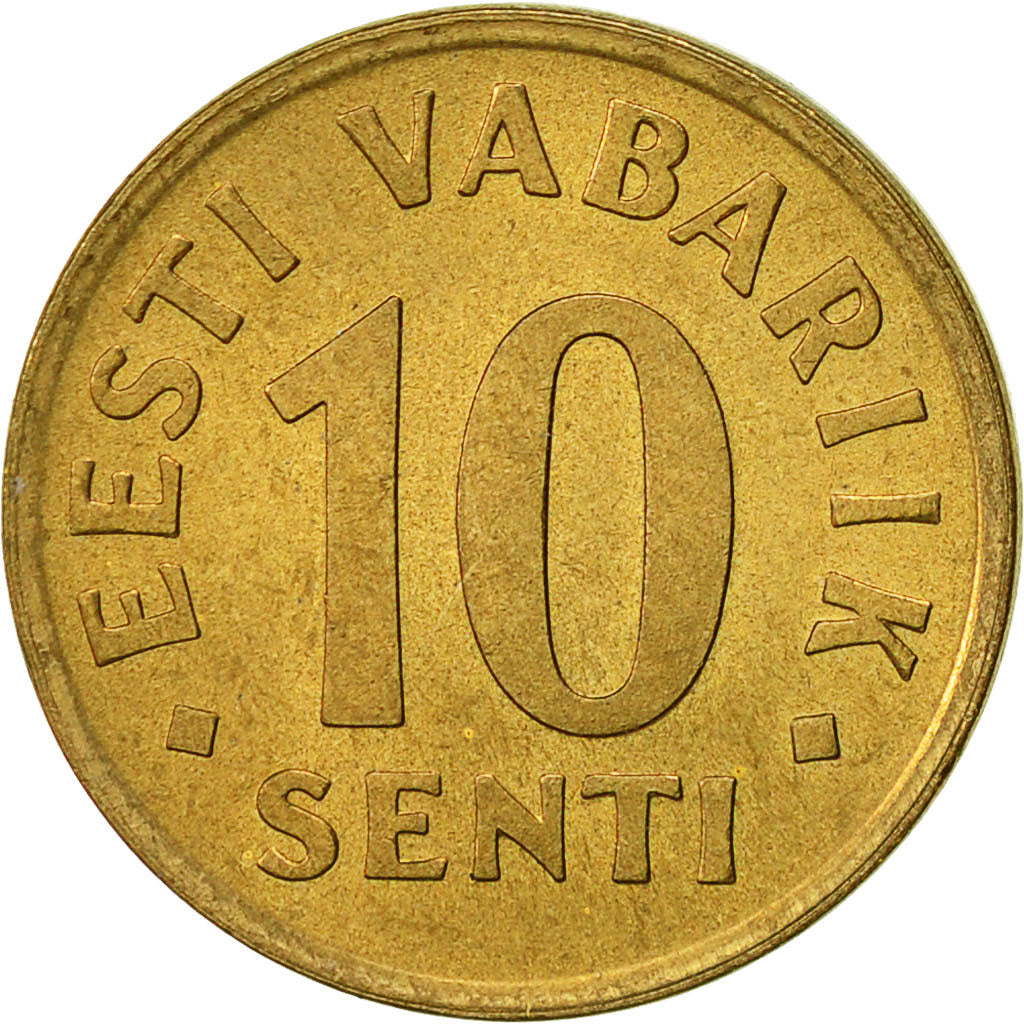 Coin, Estonia, 10 Senti, 1991, no mint, AU(55-58), Aluminum-Bronze, KM:22